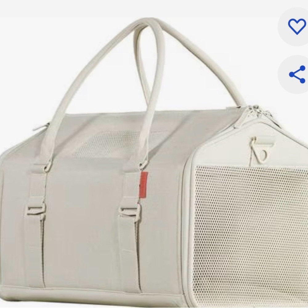 Stylish Cream Dog Carrier